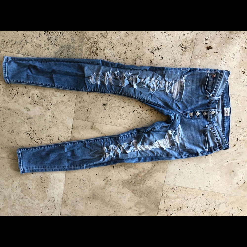 Hudson Ripped Skinny Jeans